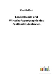 Cover von Landeskunde und Wirtschaftsgeographie des Festlandes Australien