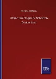 Cover von Kleine philologische Schriften