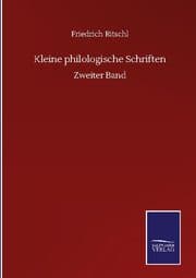 Cover von Kleine philologische Schriften