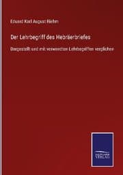 Cover von Der Lehrbegriff des Hebräerbriefes