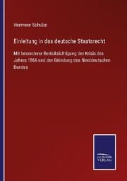 Cover von Einleitung in das deutsche Staatsrecht