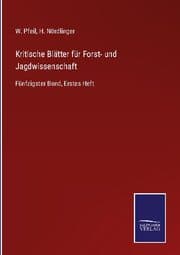 Cover von Kritische Blätter für Forst- und Jagdwissenschaft