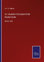 Cover von Zur neuesten Culturgeschichte Deutschlands