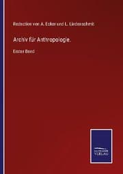 Cover von Archiv für Anthropologie.