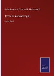 Cover von Archiv für Anthropologie.