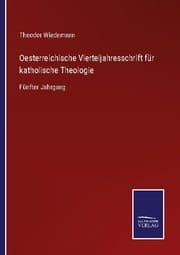 Cover von Oesterreichische Vierteljahresschrift für katholische Theologie