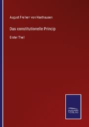 Cover von Das constitutionelle Princip