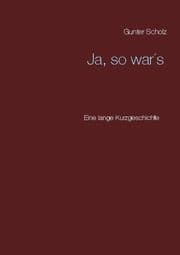 Cover von Ja, so war's