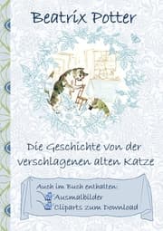 Cover von Die Geschichte von der verschlagenen alten Katze (inklusive Ausmalbilder und Cliparts zum Download)