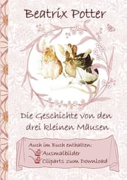 Cover von Die Geschichte von den drei kleinen Mäusen (inklusive Ausmalbilder und Cliparts zum Download)