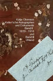 Cover von Keller'sche Autographen und Dokumente Band II und III