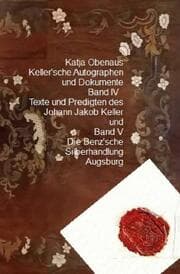 Cover von Keller'sche Autographen und Dokumente Band IV und V