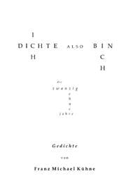 Cover von ich dichte also bin ich