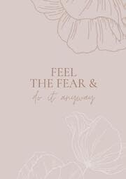 Cover von Notizbuch, Bullet Journal, Journal, Planer, Tagebuch 'Feel the Fear & Do it anyway'