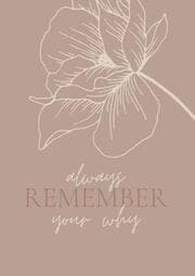 Cover von Notizbuch, Bullet Journal, Journal, Planer, Tagebuch 'Remember'