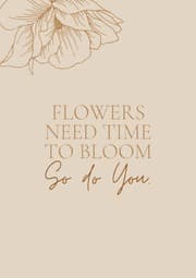 Cover von Notizbuch, Bullet Journal, Journal, Planer, Tagebuch 'Time to bloom'