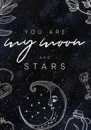 Cover von Notizbuch, Bullet Journal, Journal, Planer, Tagebuch 'My Moon & Stars'