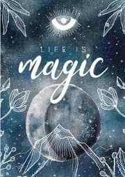 Cover von Notizbuch, Bullet Journal, Journal, Planer, Tagebuch 'Life is Magic'
