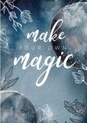 Cover von Notizbuch, Bullet Journal, Journal, Planer, Tagebuch 'Make your own Magic'