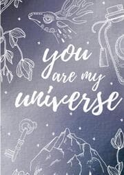 Cover von Notizbuch, Bullet Journal, Journal, Planer, Tagebuch 'You are my Universe'