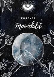 Cover von Notizbuch, Bullet Journal, Journal, Planer, Tagebuch 'Forever Moonchild'
