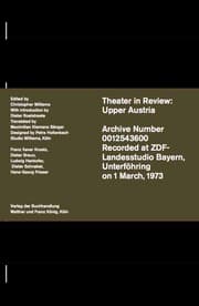 Cover von Christopher Williams. Theatre in Review: Upper Austria