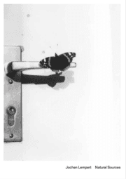 Cover von Jochen Lempert. Natural Sources (English)