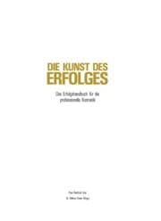 Cover von Die Kunst des Erfolges