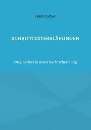 Cover von Schrifttexterklärungen