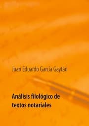 Cover von Análisis filológico de textos notariales