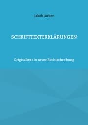 Cover von Schrifttexterklärungen