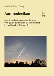 Cover von Autorenlexikon geistlicher Lyrik deutscher Sprache, Band 1