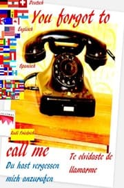Cover von You forgot to call me UK Du hast vergessen mich anzurufen D Te olvidaste de llamarme E
