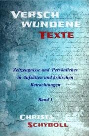 Cover von Verschwundene Texte - Band 1