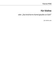 Cover von Für Violine