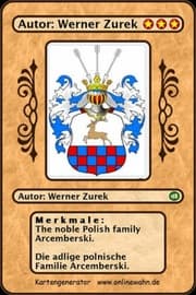 Cover von The Polish noble family Arcemberski. Die adlige polnische Familie Arcemberski.