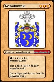 Cover von The noble Polish family Nowakowski. Die adlige polnische Familie Nowakowski.