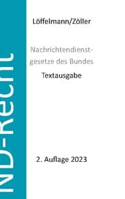 Cover von Nachrichtendienstgesetze des Bundes