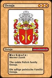 Cover von The noble Polish family Ostoja. Die adlige polnische Familie Ostoja.