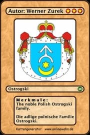 Cover von The noble Polish Ostrogski family. Die adlige polnische Familie Ostrogski.