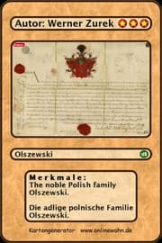 Cover von The noble Polish family Olszewski. Die adlige polnische Familie Olszewski.
