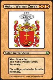 Cover von The noble Polish family Komnaty. Die adlige polnische Familie Komnaty.