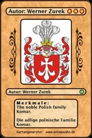 Cover von The noble Polish family Komar. Die adlige polnische Familie Komar.
