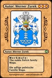 Cover von The noble Polish family Waga. Die adlige polnische Familie Waga.