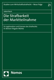 Cover von Die Strafbarkeit der Marktteilnahme