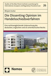 Cover von Die Dissenting Opinion im Handelsschiedsverfahren