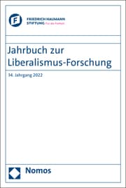 Cover von Jahrbuch zur Liberalismus-Forschung