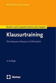 Cover von Klausurtraining