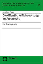 Cover von Die öffentliche Risikovorsorge im Agrarrecht
