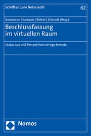 Cover von Beschlussfassung im virtuellen Raum